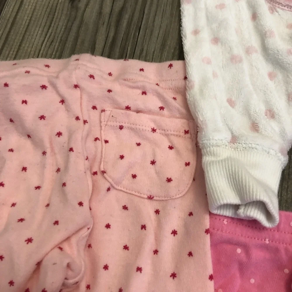 Carters Baby‎ girl 3 months pink printed leggings bundle